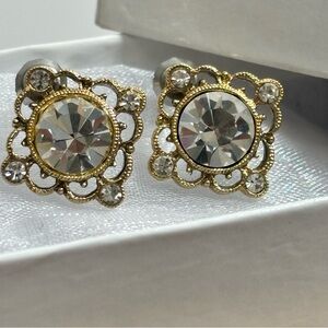 1928 Brand Vintage Crystal Rhinestone Earrings